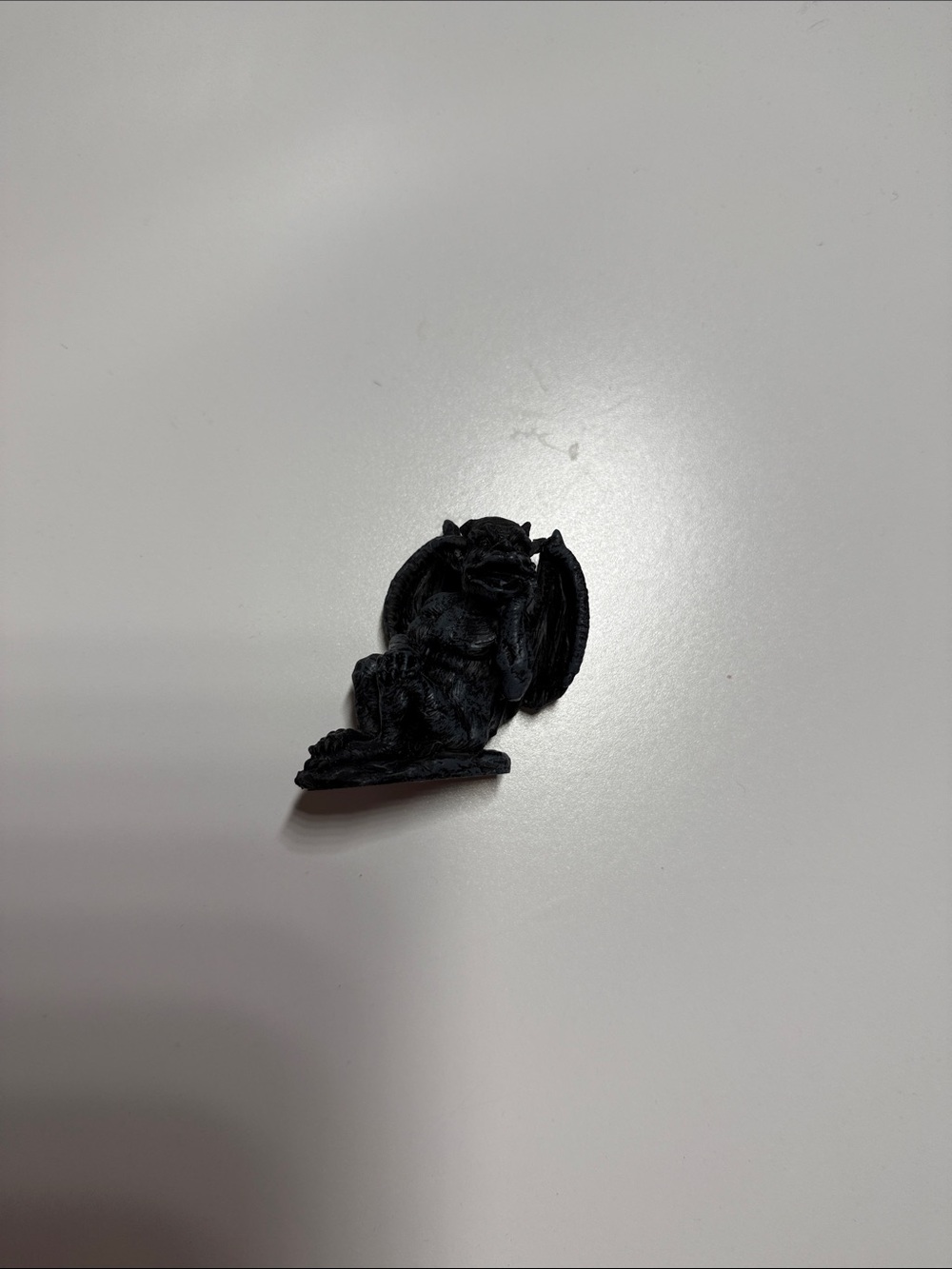 Small Black Gargoyle Figurine Decorative Accent